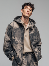 Men's retro camouflage hooded coat